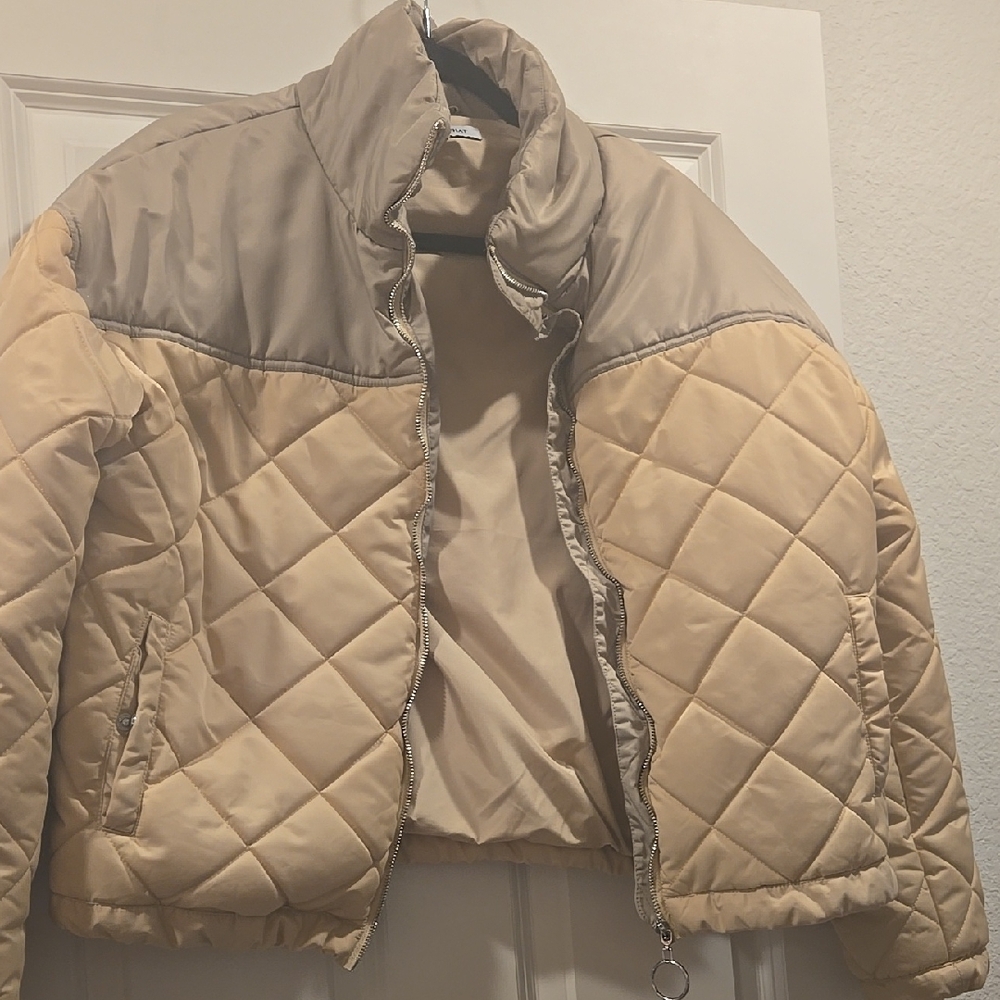 Quilted Beige Jacket